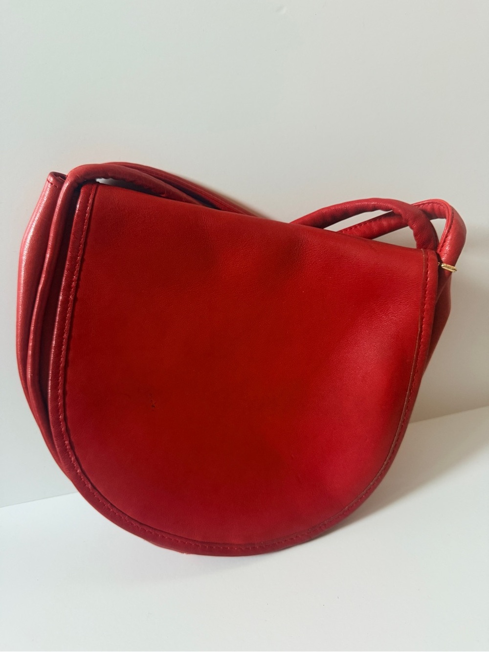 Vintage Coach Pre Creed Red Pulley Bag